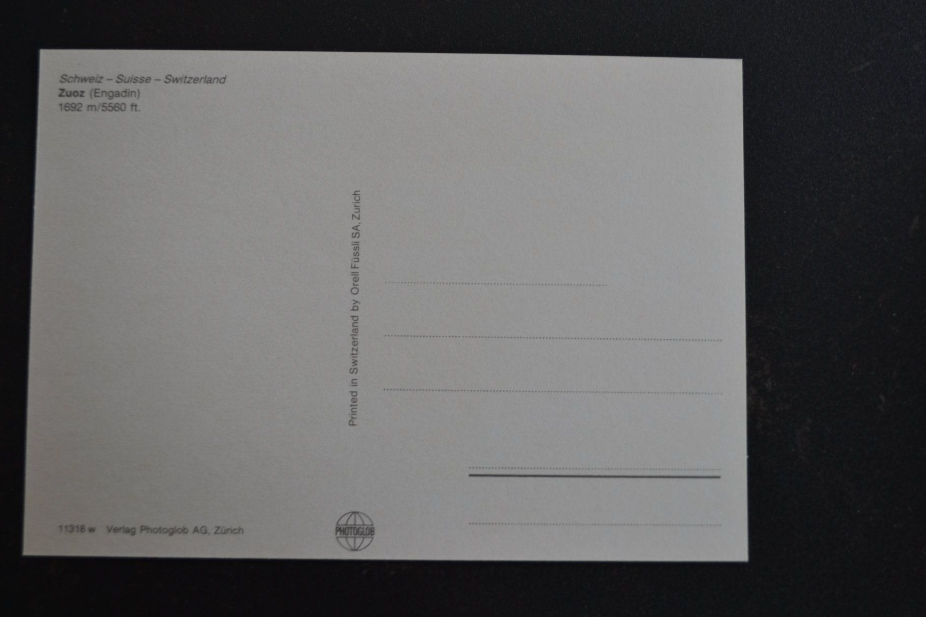 Cartoline postali: AK Zuoz GR – Usato da Beinwil am See venduto da kajak55 1