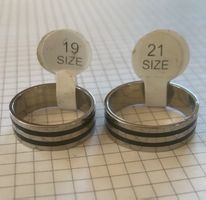 2X Freundschaftsringe  (Gr.19 & 21 Size)