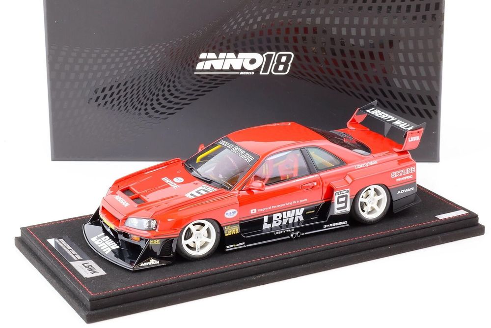 Nissan Skyline GT-R (R34) LBWK Super Silhouette 1/18 NEU (Neu und ...