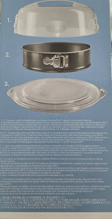 Teglie da forno: Back- und Servierform / Tortenplatte / Frischhaltehaube – Usato da Thalwil venduto da and_fdf5 1