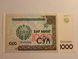 USBEKISTAN - 1000 Sum 2001 UNC (ZQ4972829)