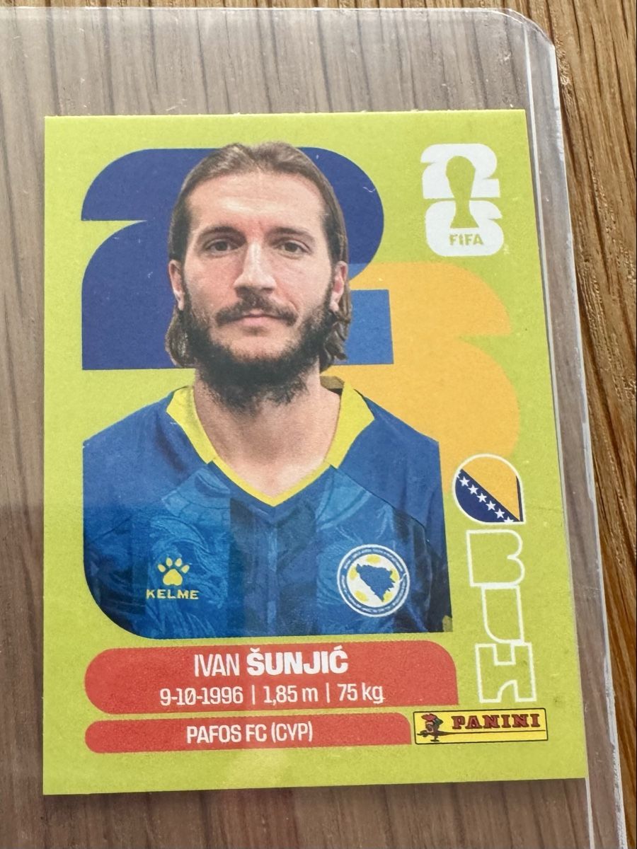 Panini Carte collezionabili: Panini Sticker Ivan Šunjić WM 2026 – Nuovo (secondo la descrizione) da Aesch (Neftenbach) venduto da gyves01