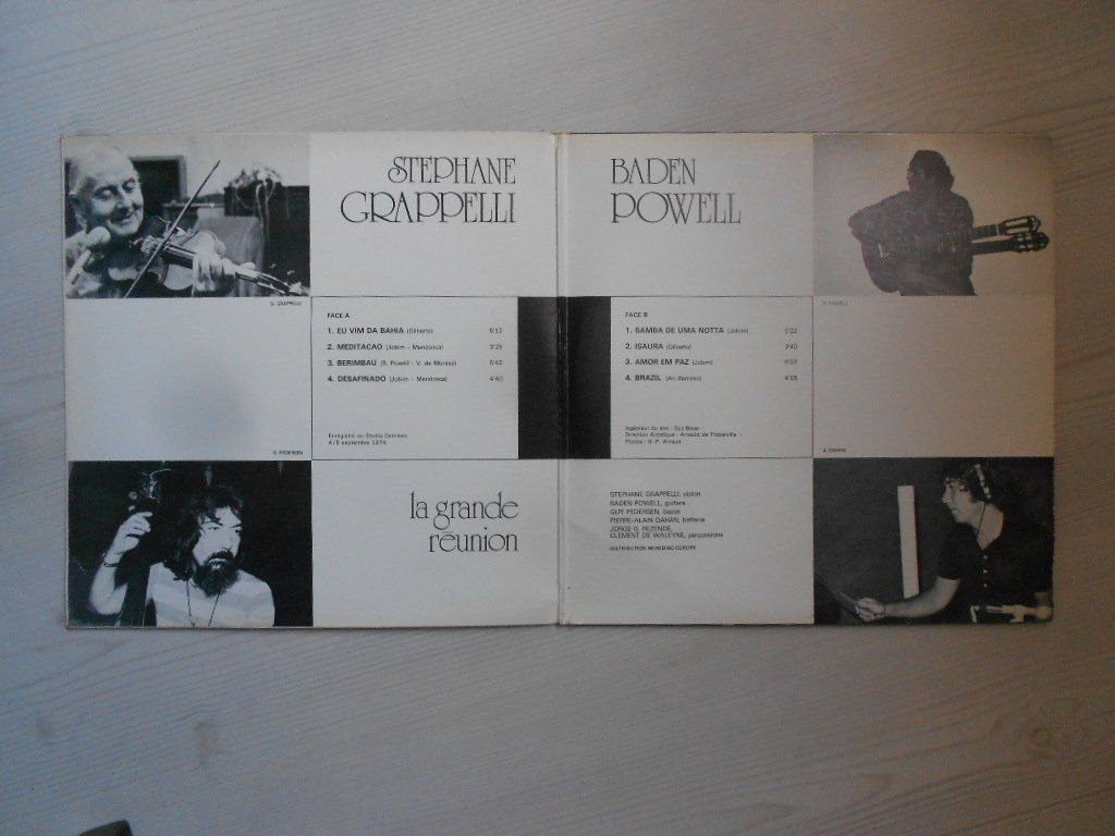 Schallplatten: STEPHANE GRAPPELLI / BADEN POWELL  -  LA GRANDE REUNION – Gebraucht aus Bex von  2