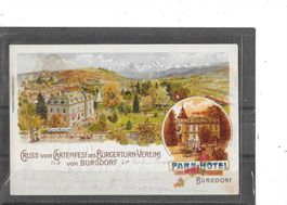 BE Burgdorf 1904 Gruss vom Gartenfest des Bürgerturn-Vereins