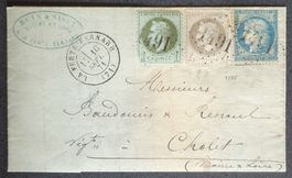 FRANCE 1871: La Ferté-Bernard–Cholet, lettre