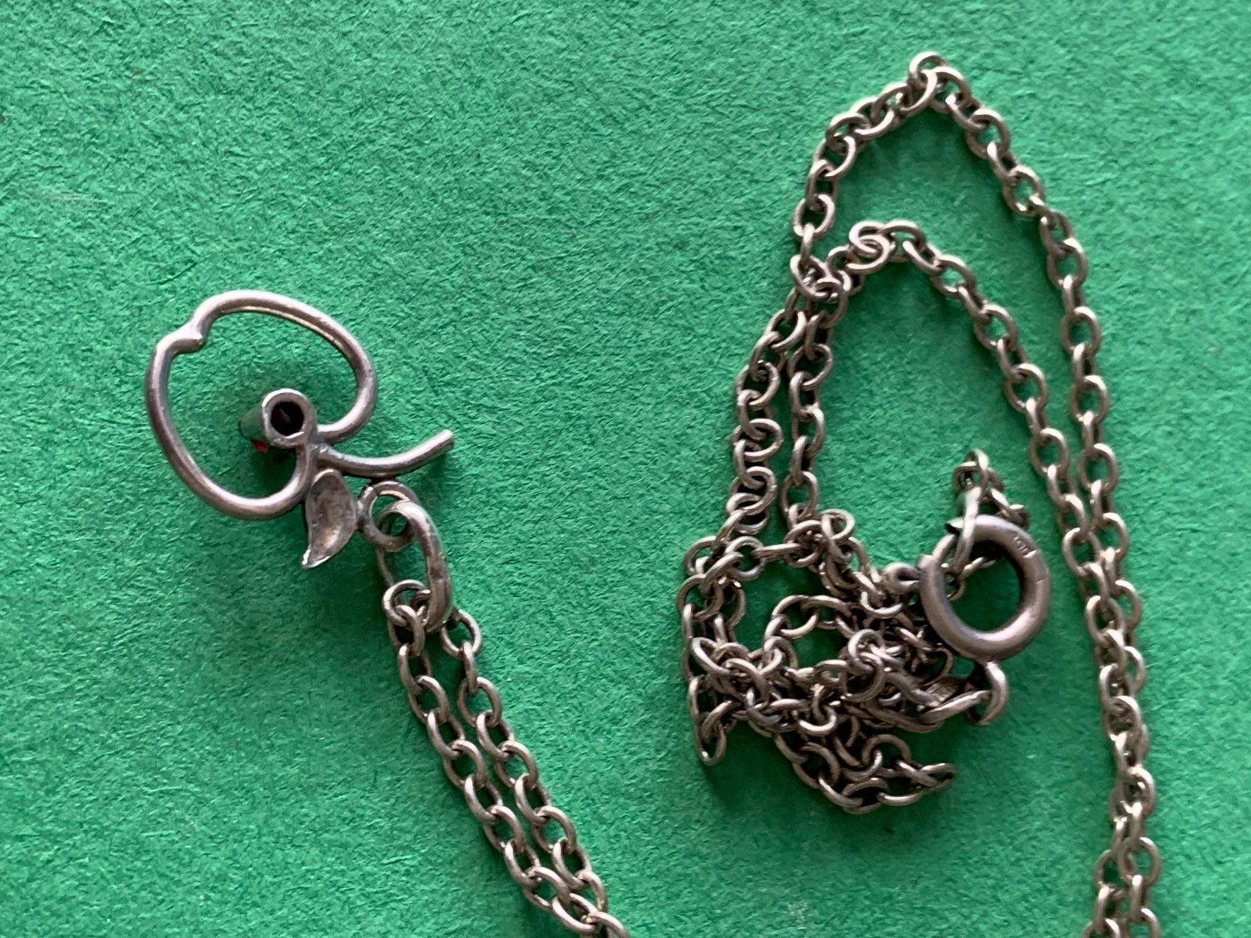 Pendentifs: Apfel-Ketten-Anhänger silber – D'occasion à Laufen par belleskulptur 1