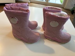 2 Paar Gummistiefel für Mädchen in Größe 20 und 21