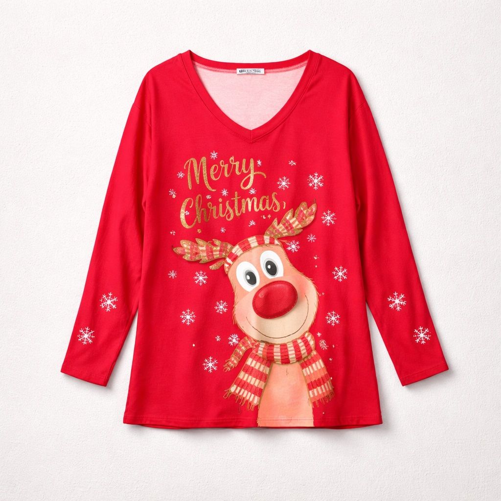 Maglioni & Felpe: Pull de Noël rouge - neuf - TU – Nuovo e nell'imballaggio originale da Vuisternens-Romont venduto da gol_xp6p 1