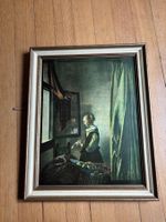 Kunstdruck -Repr „Brieflesendes Mädchen am offenen Fenster“