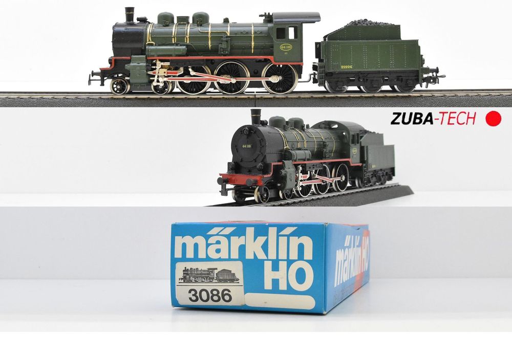 Märklin H0 - 3086 - Damplokomotiv med kulvogn - Type 64