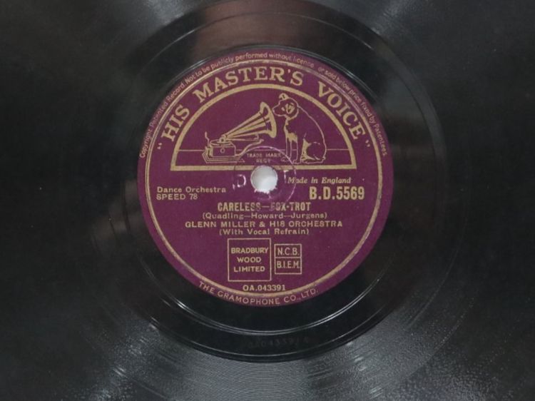 Schallplatten: Schellack Glenn Miller Indian Summer Schallplatte – Gebraucht aus Eschenbach SG von Astalavista 4