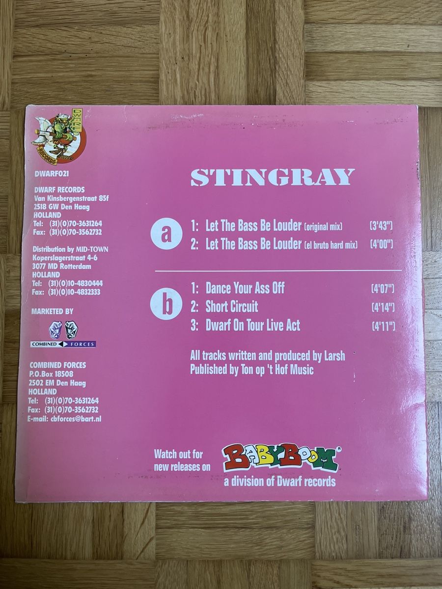 Dischi in vinile: Stingray Hardcore / Gabber Vinyl – Usato da Wangen b. Olten venduto da break72 1