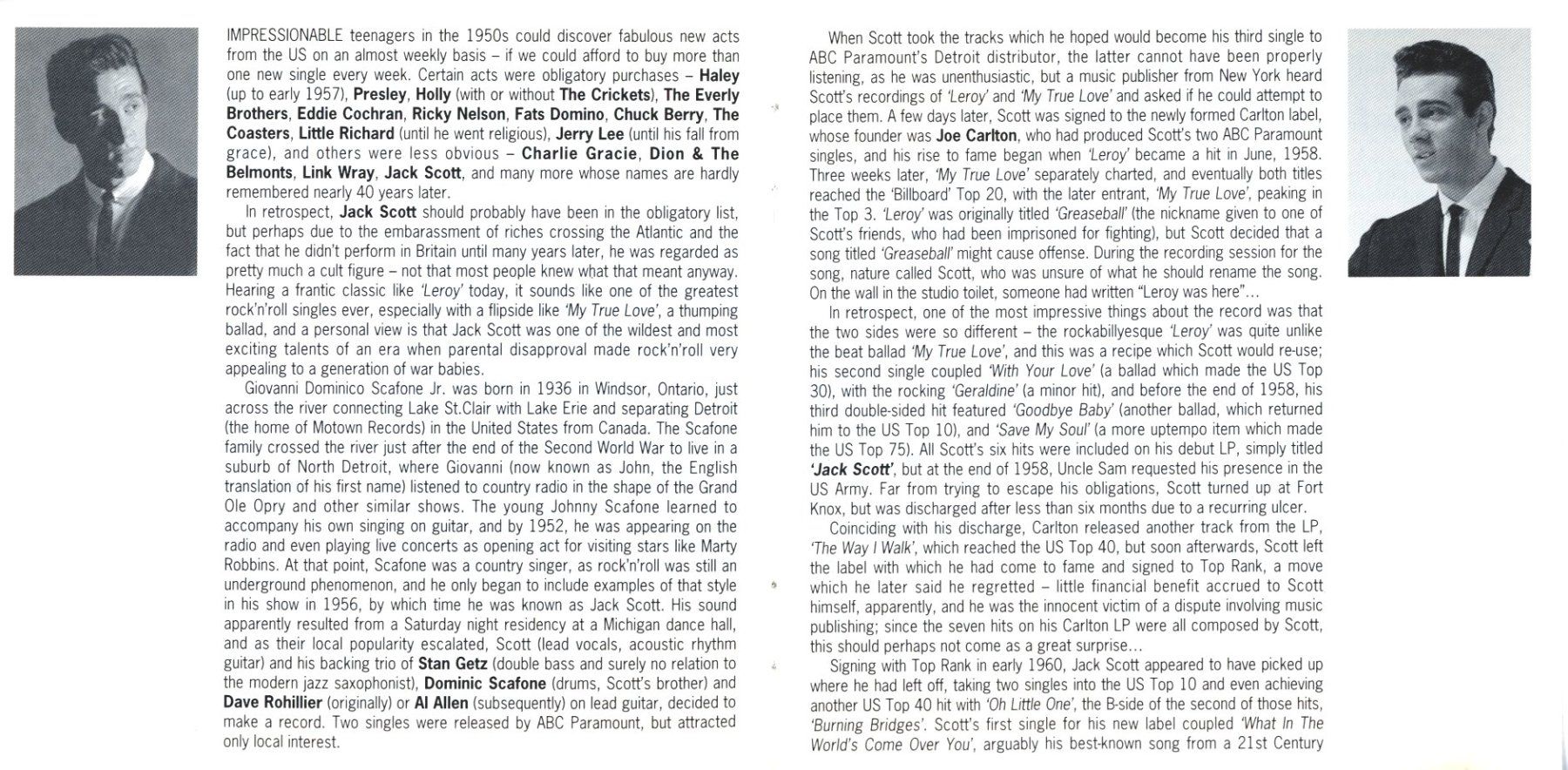 CDs: CD - JACK SCOTT I Remember Hank Williams & What In The World – Neu (gemäss Beschreibung) aus Morges von evnocha3 4