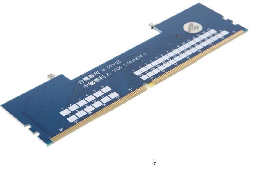 Memoria / RAM: DDR4 Ram SODIMM auf DIMM-Adapter – Nuovo e nell'imballaggio originale da Unterägeri venduto da RmOnline 2