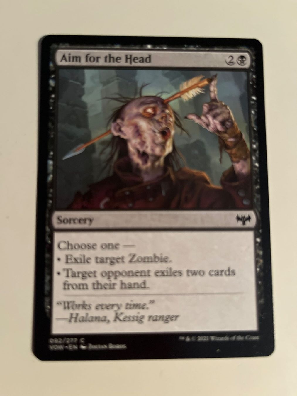 Magic The Gathering Carte collezionabili: 1 x Aim for the Head - Magic: The Gathering - MtG – Usato da Kriens venduto da Shadi1980