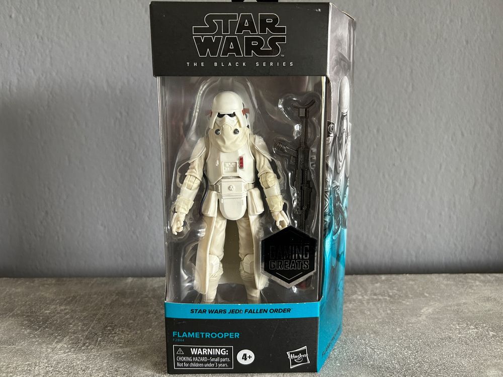 Star Wars The Black Series - Figura Flametrooper Del Primo Ordine Da 15,2 Cm, Hasbro