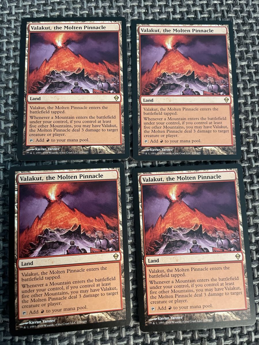 Magic The Gathering Sammelbilder & Trading cards: MTG Magic: The Gathering - 4x Valakut Molten Pinnacle – Gebraucht aus Rheinfelden von tvi_ghr7