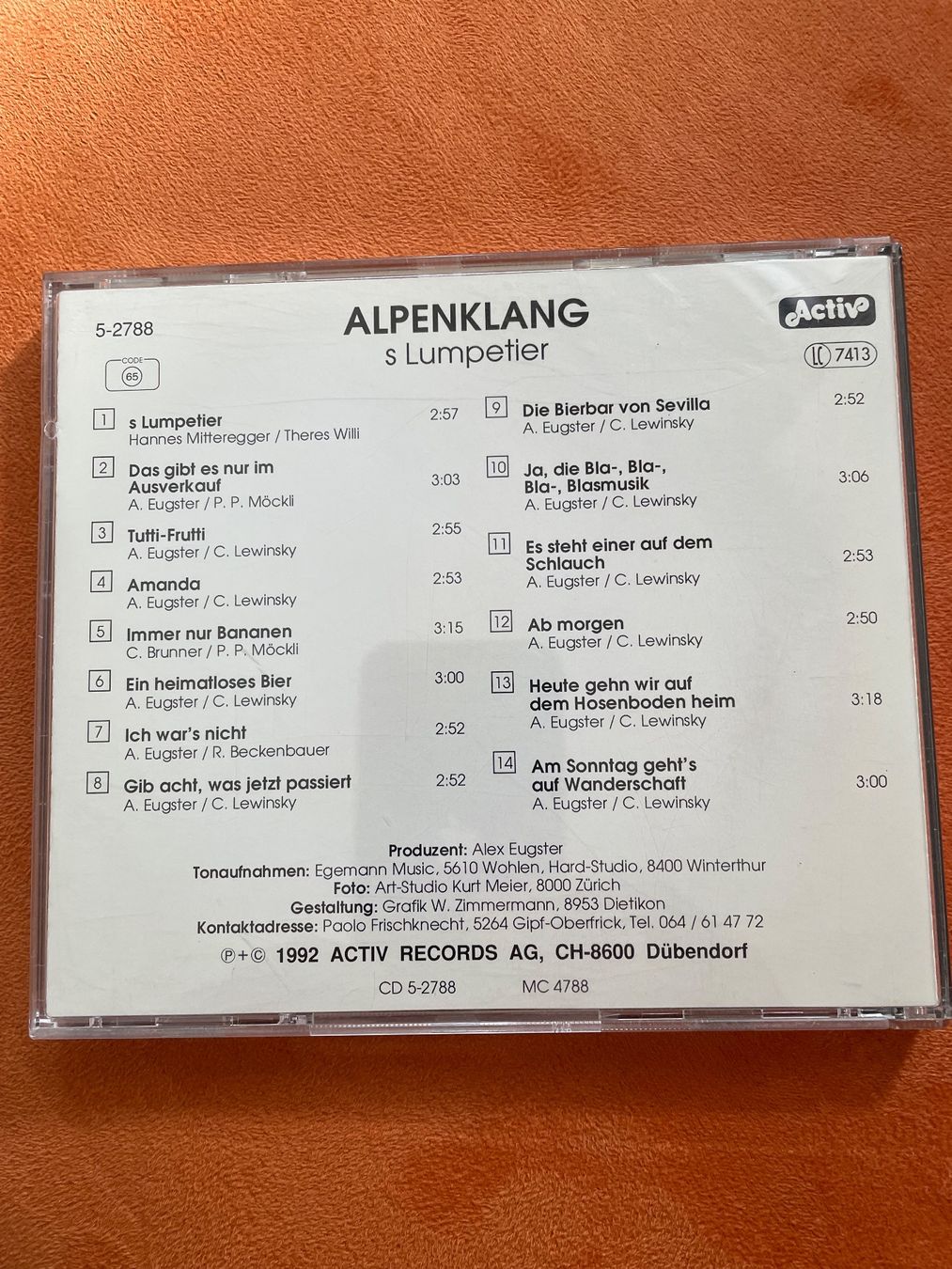 CD: Alpenklang s Lumpetier CD – Usato da St.Gallen venduto da Korb0 1