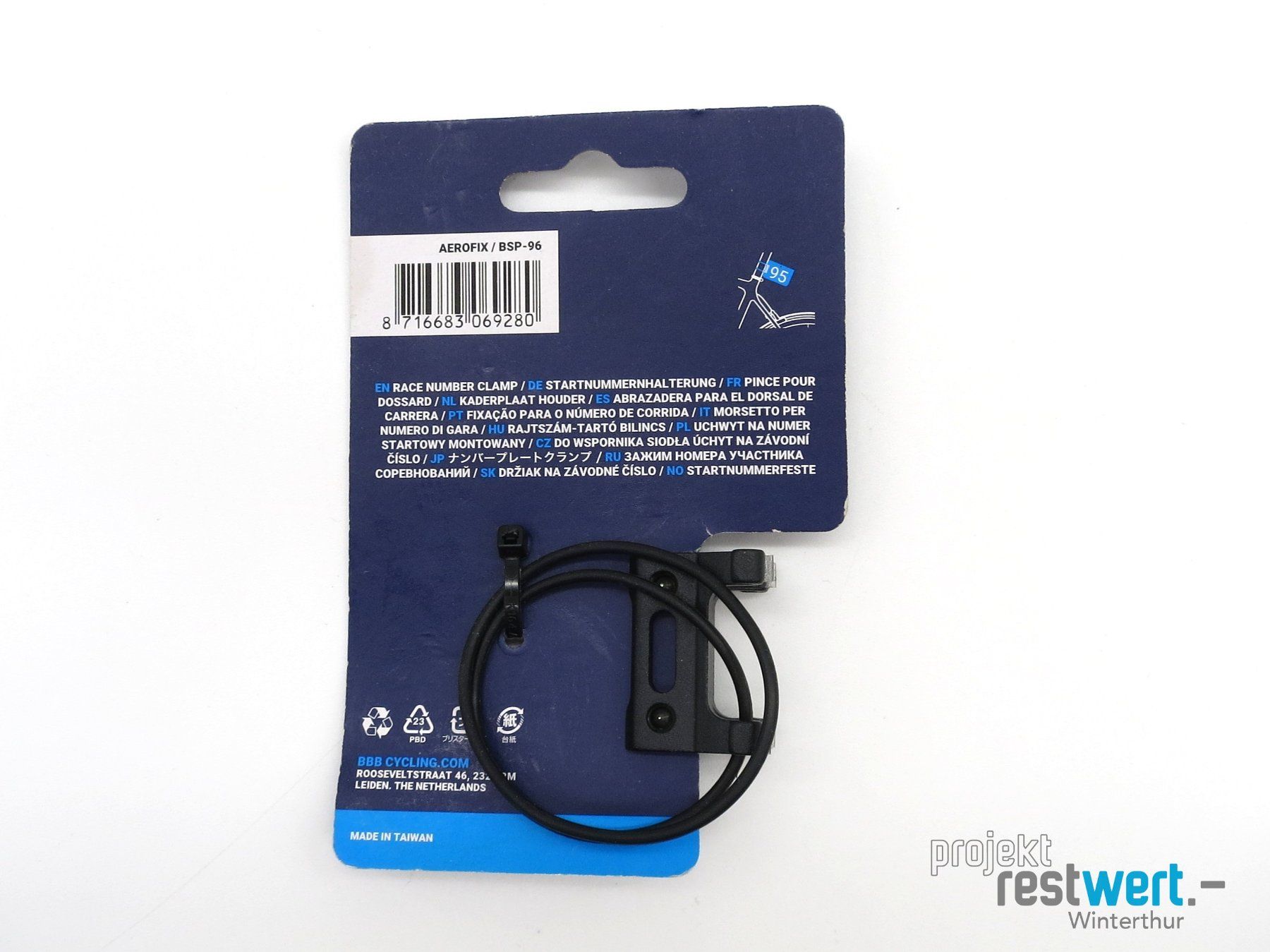 Supporti per biciclette: AEROFIX Startnummernhalterung – Nuovo e nell'imballaggio originale da Winterthur venduto da Restwert_Winterthur 1