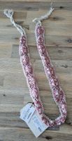 Neuer gehäkelter Boho-Gürtel, Rosa/Weiss Onesize Freesoul