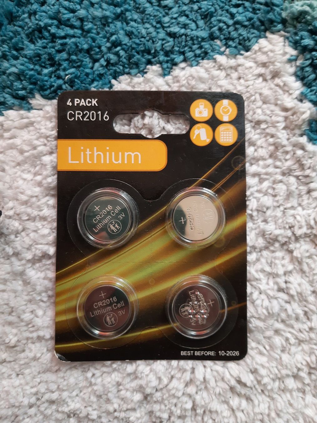 Caricatori & Batterie: 4 Knopf Batterien CR2016 – Nuovo e nell'imballaggio originale da Niedergösgen venduto da Happy-7