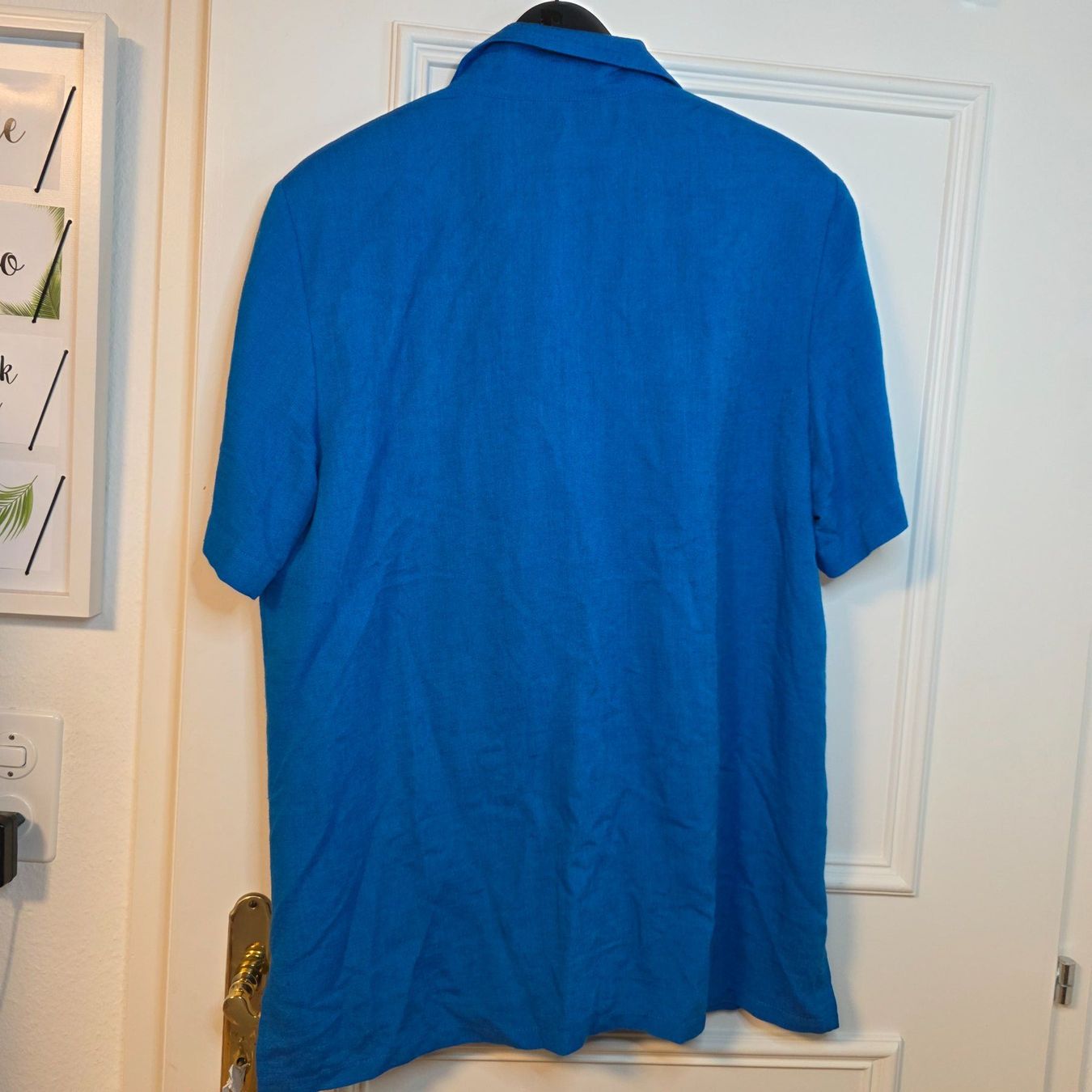 Camicette: Vintage blaue Bluse oversized mit Schulterpolstern – Usato da Wald ZH venduto da CapLux 6