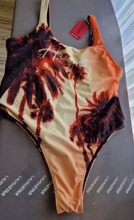 Hugo Boss Badeanzug mit Palmen Muster, Grösse M, Neu!