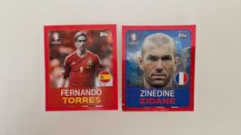 UEFA Euro 2024 Topps Sticker Zinedine Zidane Fernando Torres