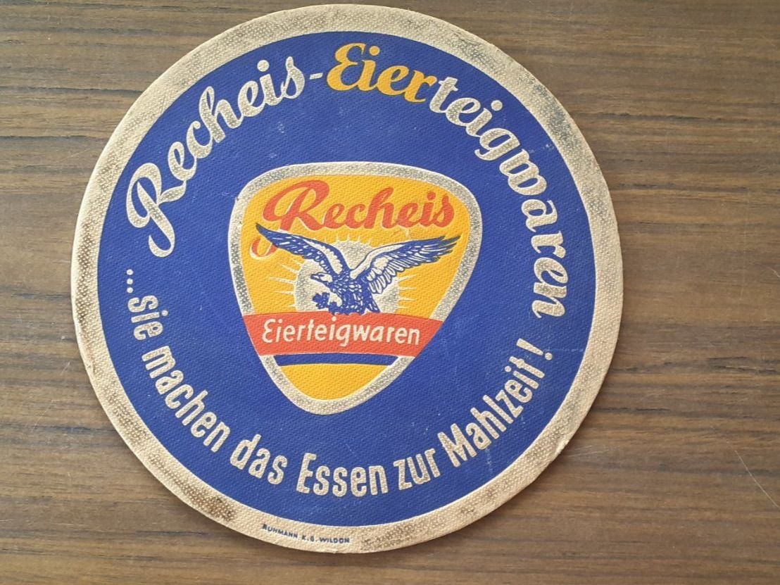 Schilder: Werbeschild Eierteigwaren 1950er – Gebraucht aus Mörschwil von antiksalon21 1
