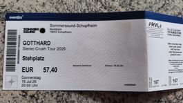 GOTT HARD Konzert Ticket Sommersound Schopfheim 16. Juli 26
