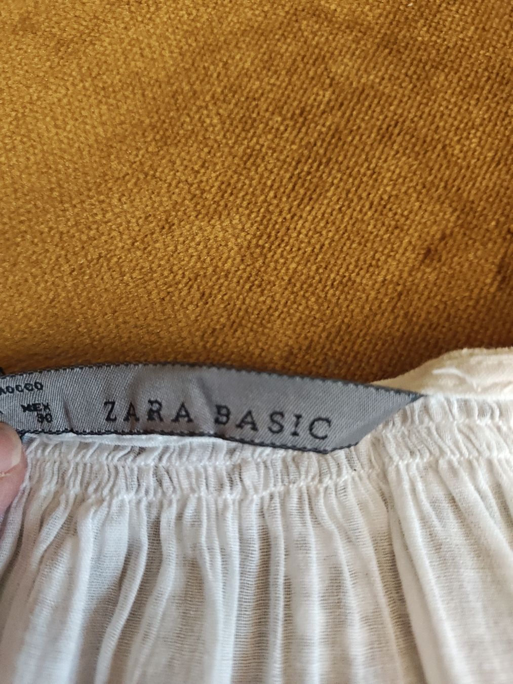 Zara Blusen: Zara Basic Bluse weiss mit Spitze Grösse L – Gebraucht aus Feldbach von Lizze 3