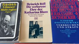 Literatur-Taschenbücherpaket, Klassiker, Hesse,Kafka,Böll...