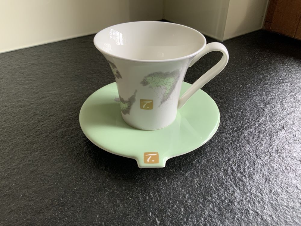 Nespresso Tasses: Tasse mit Untertasse, Grüner Tee, T7 Design – Neuf (Voir description) à Widnau par Como2006 2