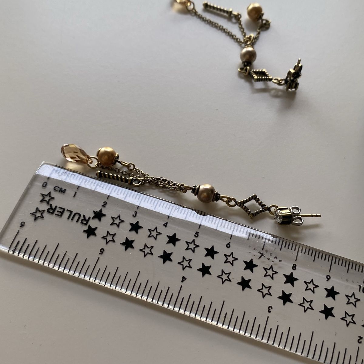 Fossil Orecchini pendenti & Orecchini a lobo: Fossil Vintage Ohrringe mit Edelstein – Usato da Givisiez venduto da dor_xb9k 2