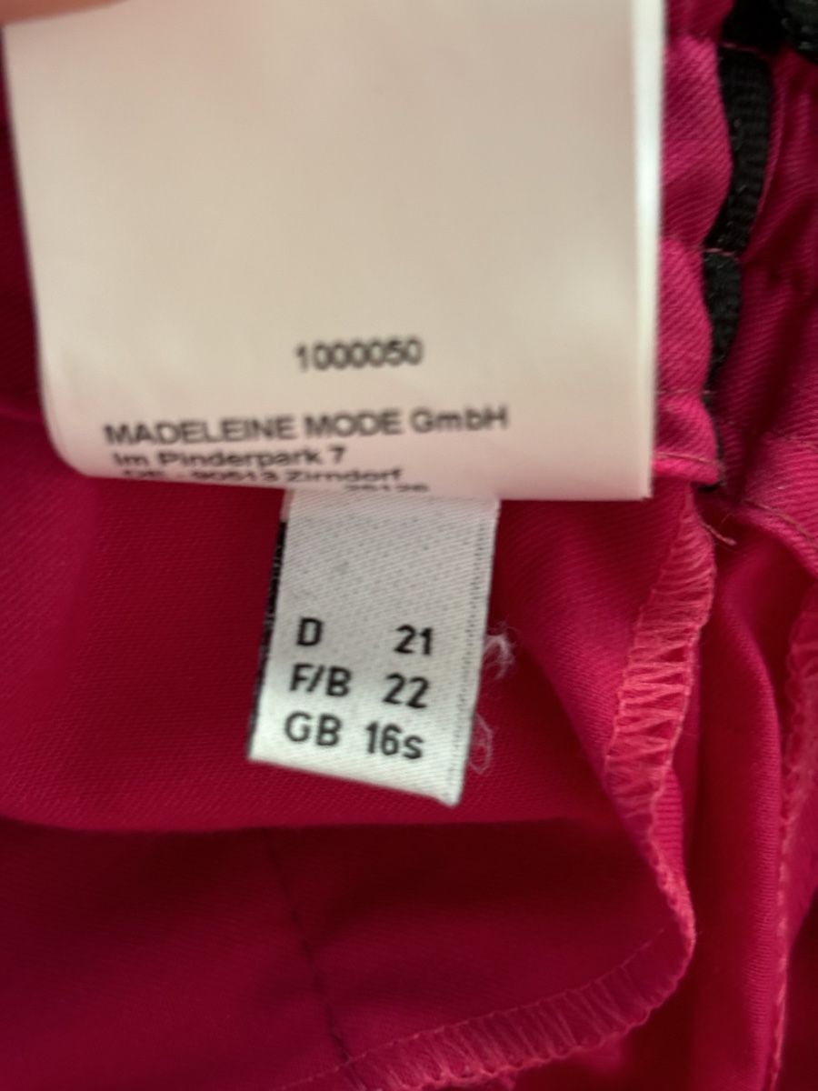 Madeleine Pantaloni: Pantalon Madeleine fuchsia – Nuovo (secondo la descrizione) da Dotzigen venduto da SecondHandGems 5