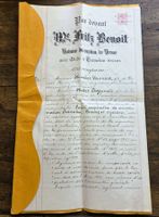 Tramelan Etude Notaire Document 1925 Soc Coop Consommation