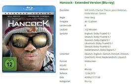 Hancock - Extended Version [Blu-ray]