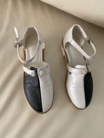RARITÄT - stylischer Damenschuh, weiss/nero, 38