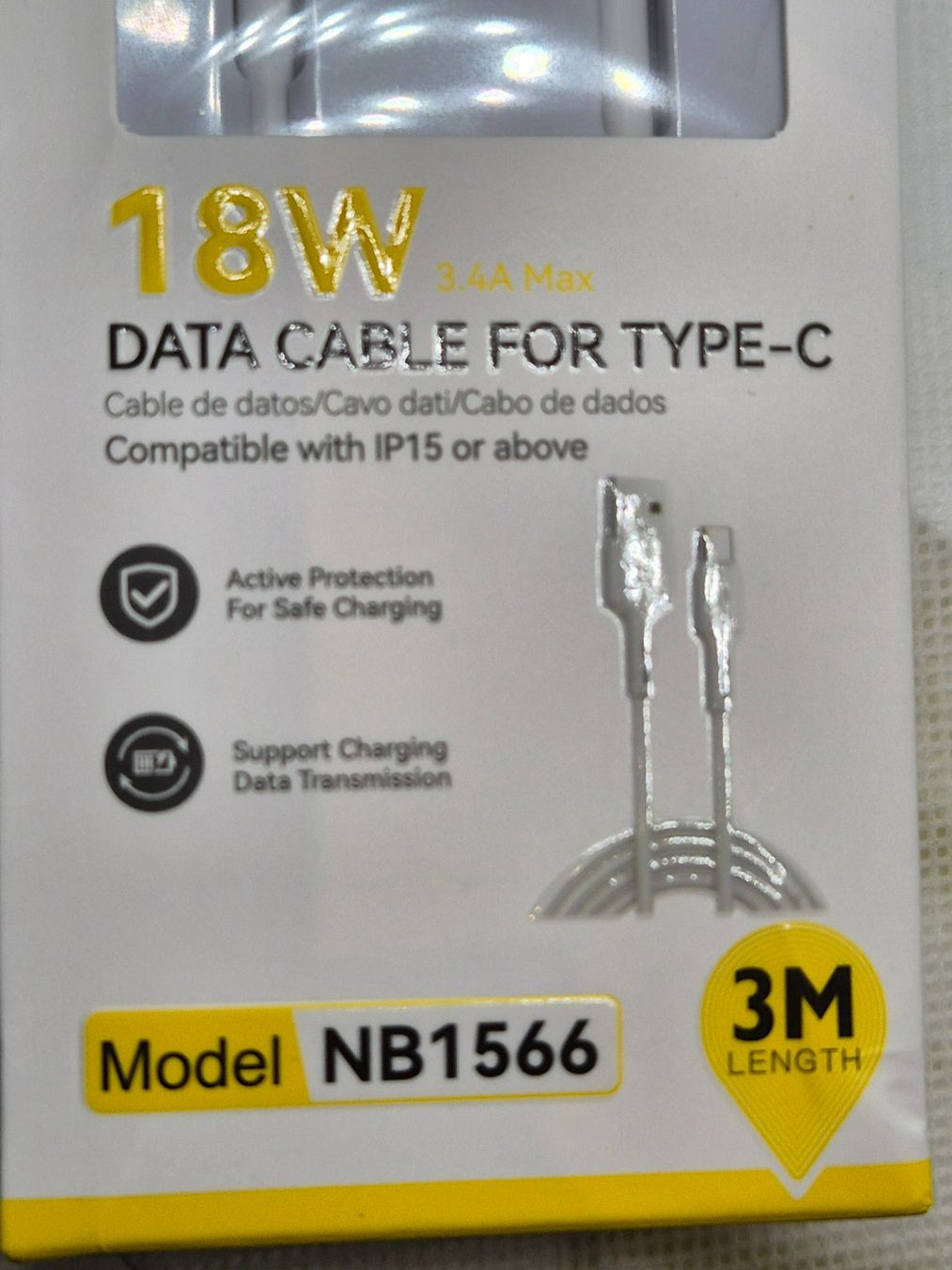 Cavi: 3M NB1566 18W 3,6A Max USB-C Datenkabel Neu – Nuovo e nell'imballaggio originale da Losone venduto da bal_gfp6 4