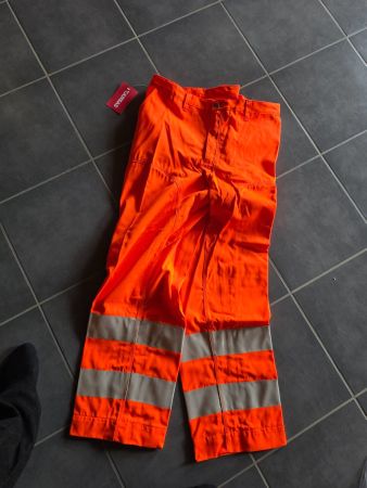 Neu: Kansas Arbeitshose Arbeiter Warn Leucht Hose Gr. 58