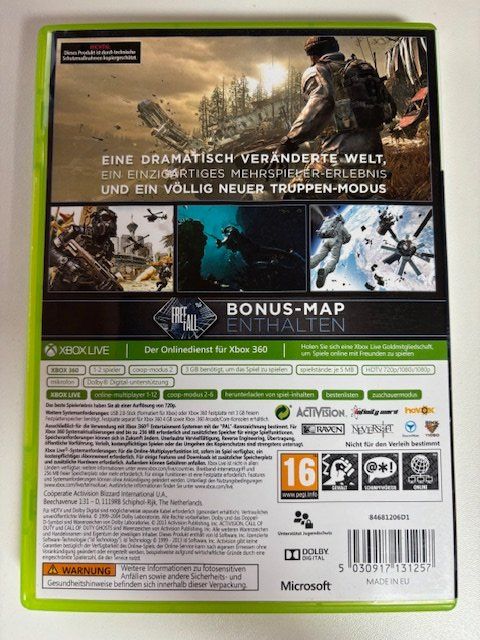 Jeux: XBOX360 CALL OF DUTY: GHOSTS – D'occasion à Oberönz par Killu 1