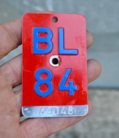 Velonummer BL von 1984 - Basel-Land NR 43048