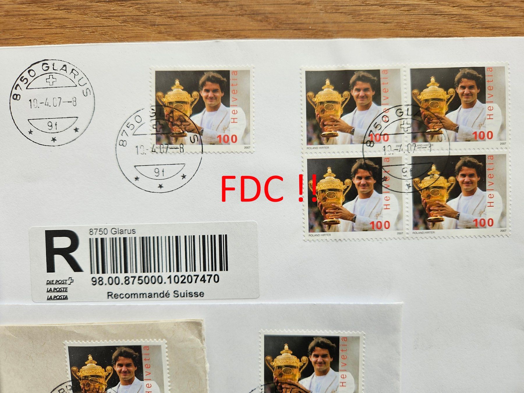 Tutti i francobolli: diverse Federer Belege mit FDC usw. ab nur 5.-- – Usato da Buttikon SZ venduto da Marcelr 2