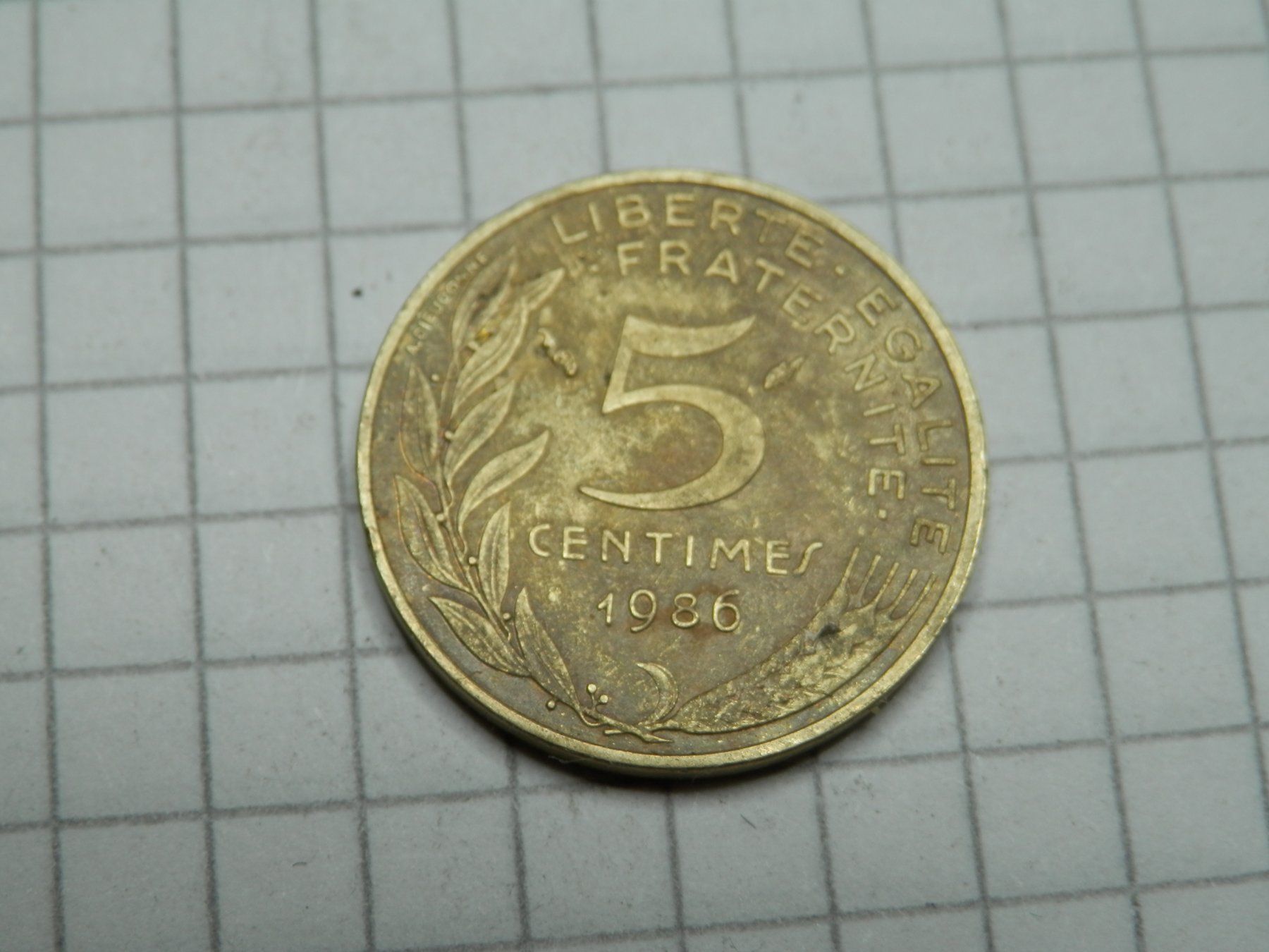 Tutti le monete: Frankreich 5 Centimes, 1986 – Usato da Weiach venduto da weiach81