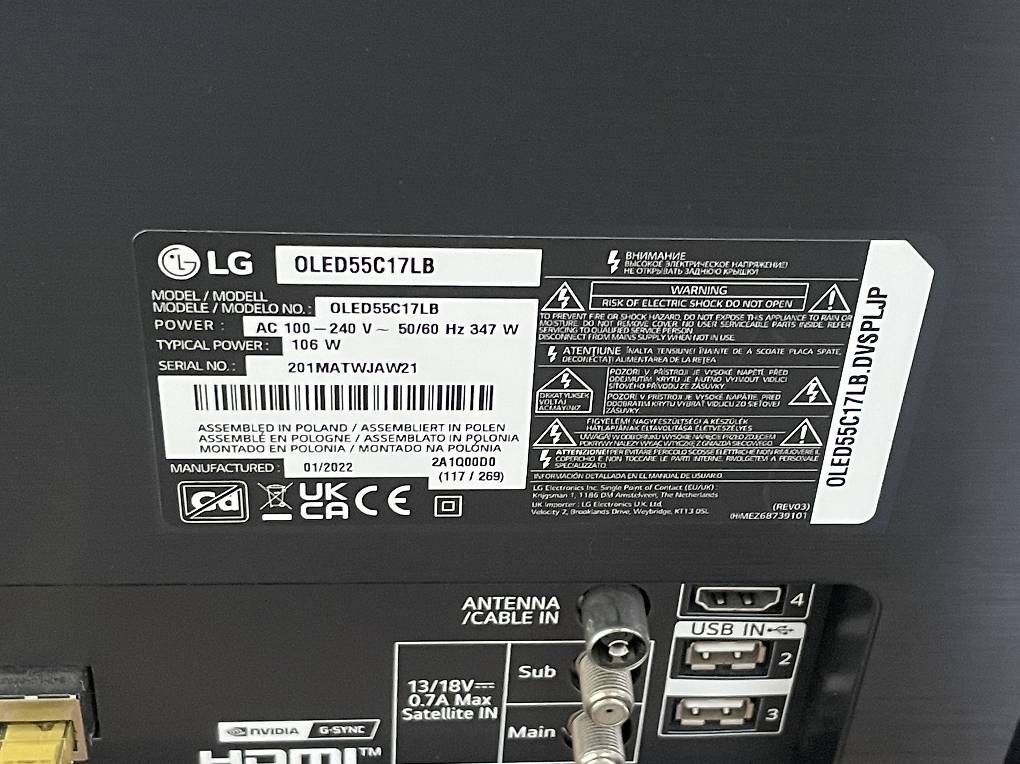 Fernseher: LG OLED55C17 – Gebraucht aus Chur von constantinpopp 2