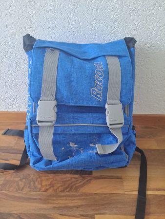 Racoon Rucksack/ Schulrucksack Bird blue