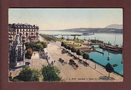 GENEVE - Quai du Léman - 1909