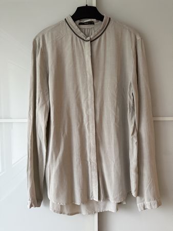 Brax Damen Bluse Gr. 36 beige mit Details