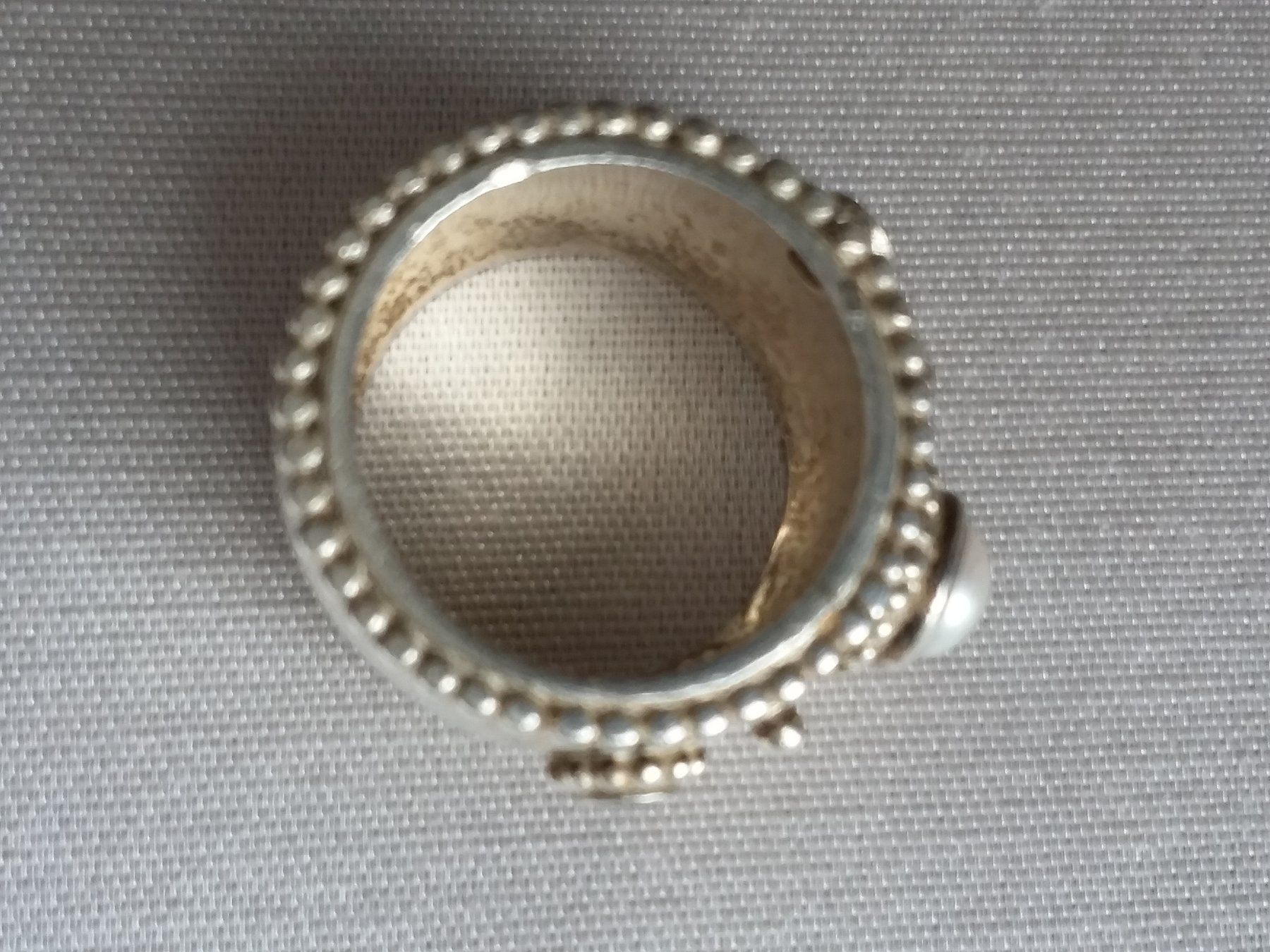 Anelli: Silberring 925 mit Perle & Mondsteinen Gr. 54 – Usato da Zürich venduto da Aleick 7