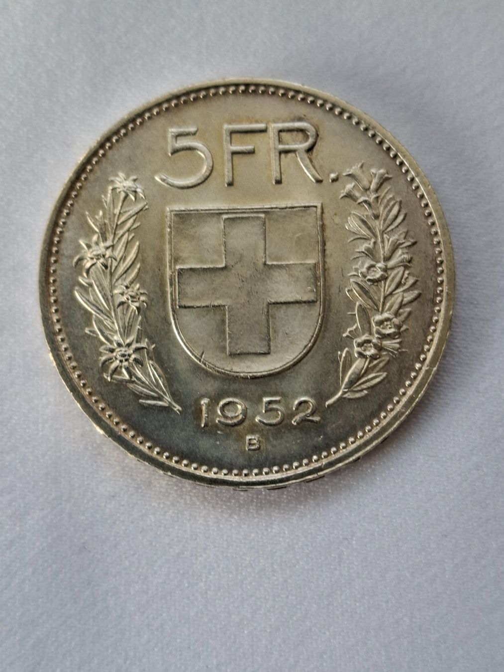 Tutti le monete: 5 Franken 1952 Schweiz – Usato da Dällikon venduto da Toyfan